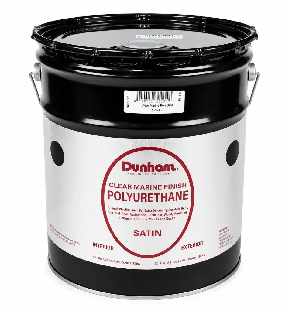 DUNHAM CLEAR MARINE SATIN 5 GAL