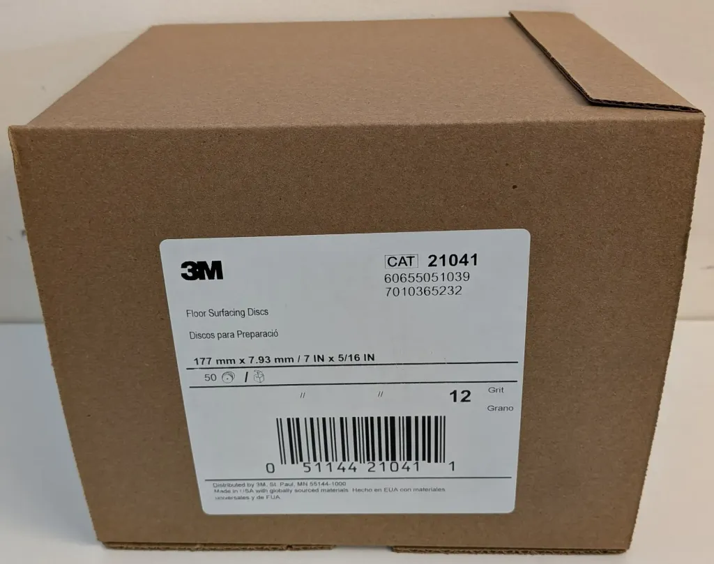 3M 7" DISC 12 GRIT BOX