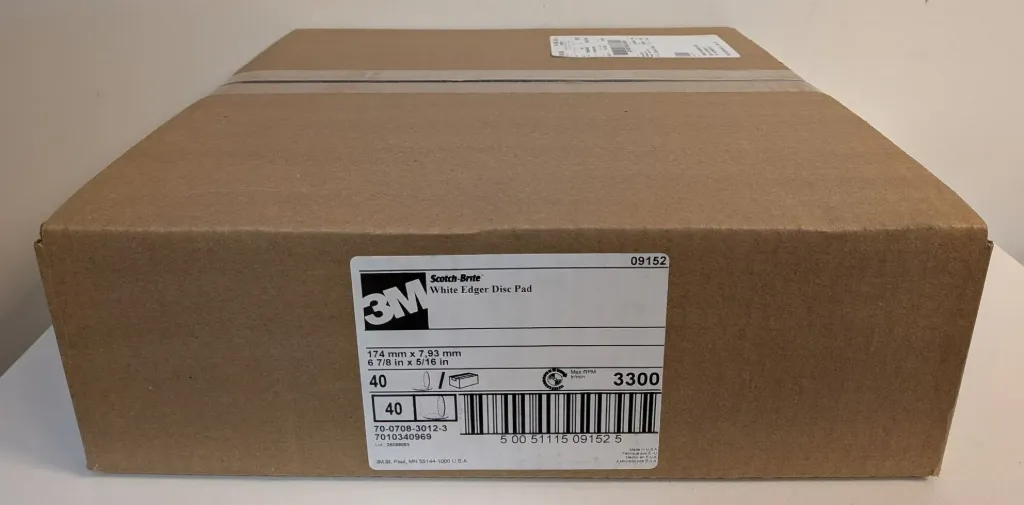 3M 7" WHITE EDGER PAD BOX