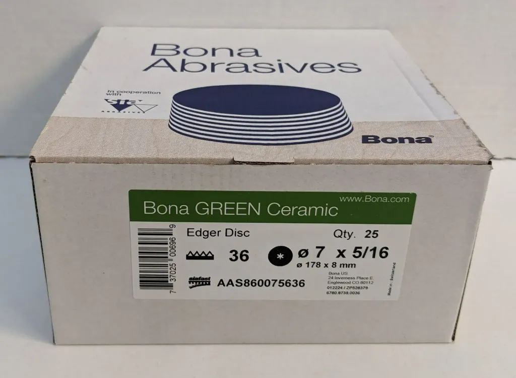B 7" EDGER DISC 60 GRIT
