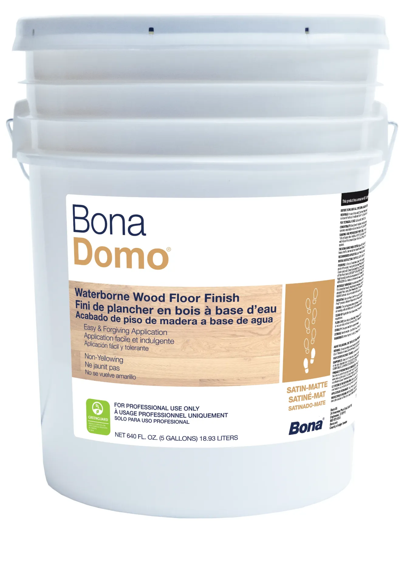 BONA DOMO SATIN/MATTE 5 GAL