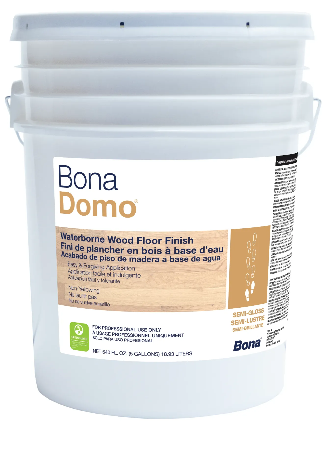 [BD5SG] BONA DOMO SEMI-GLOSS 5 GAL