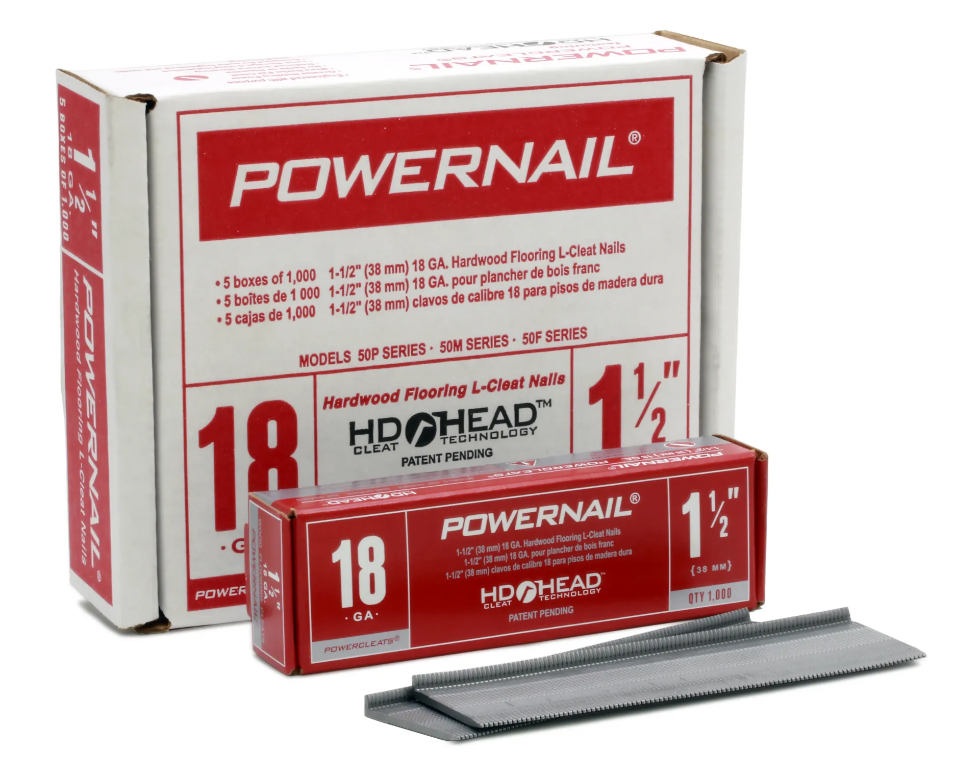 CLEATS POWERNAIL 18 GU 1-1/2" - SMALL BOX