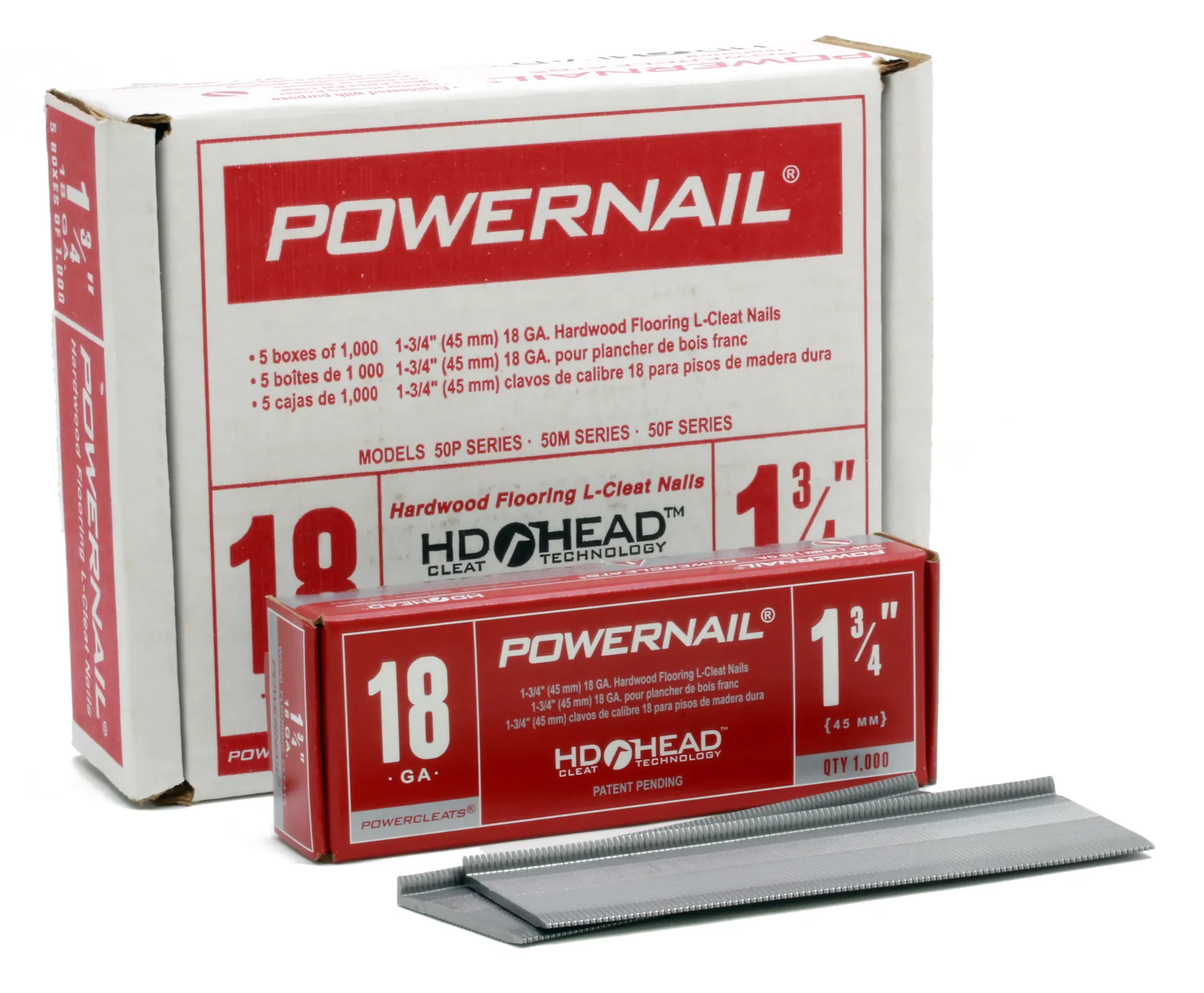 CLEATS POWERNAIL 18 GU 1-3/4" - SMALL BOX