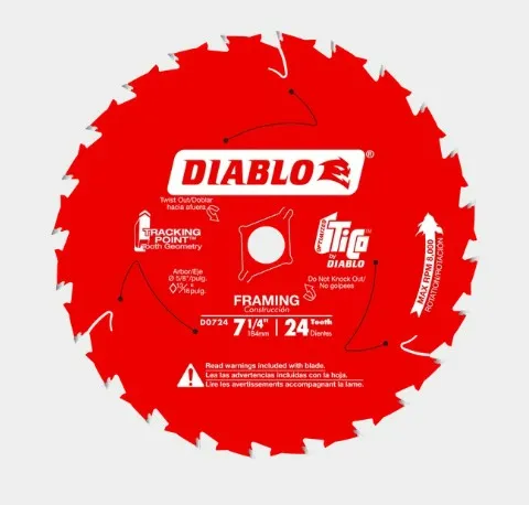 DIABLO 7-1/4" 24 TEETH BLADE