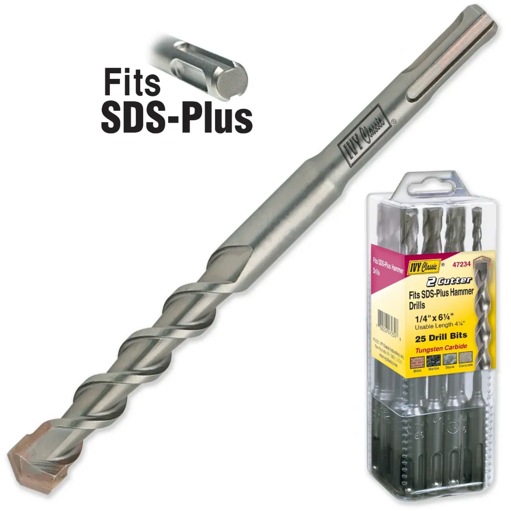 DRILL BITS, IVY 1/4" SDS+