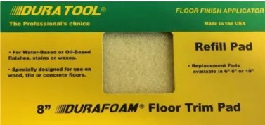 [D8FTPR] DURAFOAM 8" FLOOR TRIM PAD REFILL