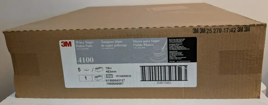 [3M19WP] 3M 19" WHITE PAD BOX