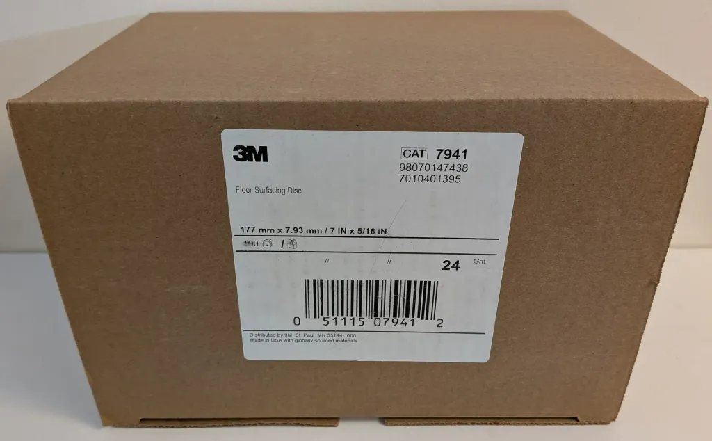 [3M724] 3M 7" DISC 24 GRIT BOX