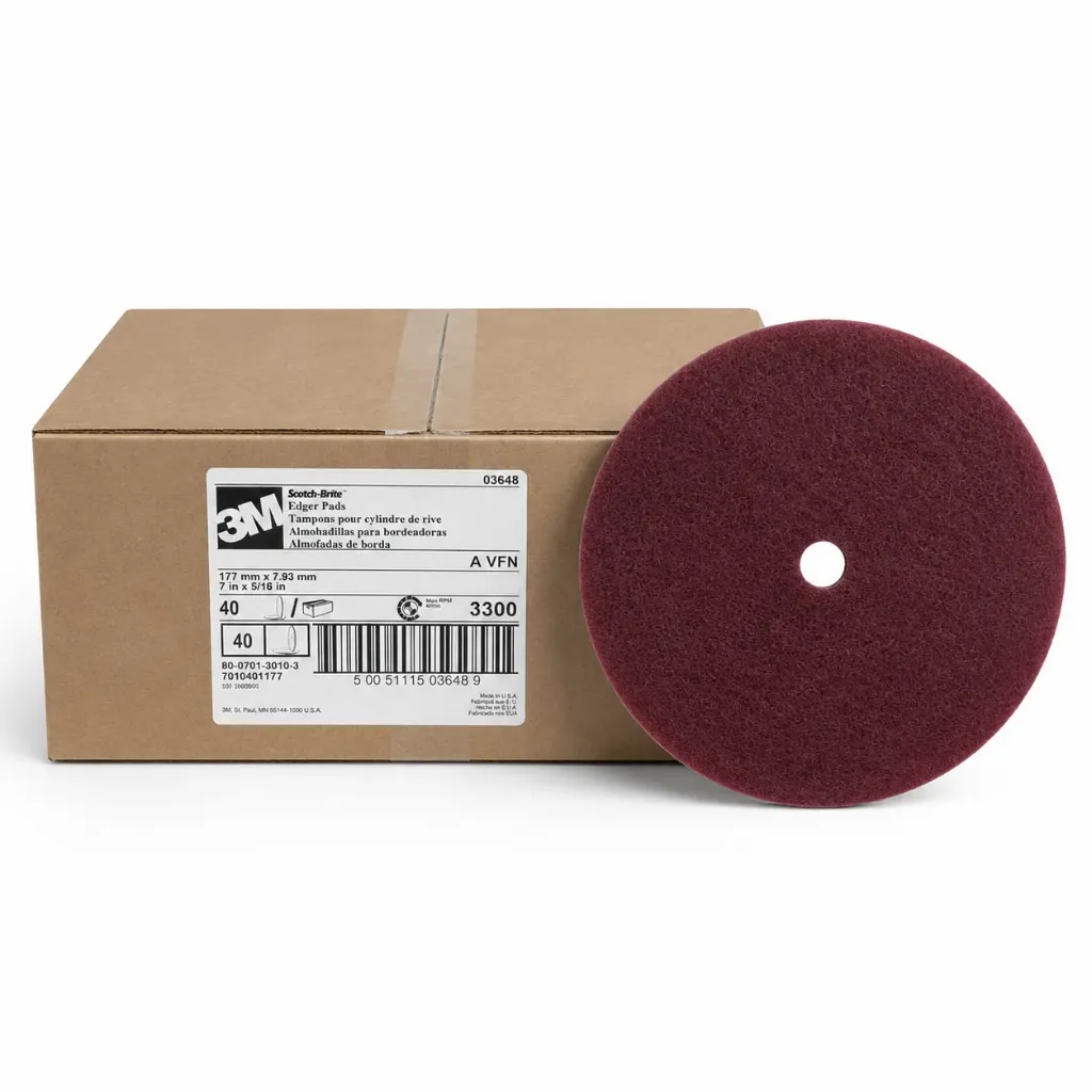 [3M7MP] 3M 7" MAROON EDGER PAD BOX